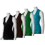 Banana Republic Sleeveless V-neck Shirred Top