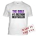 Bible 1 Fiction Bestseller Religion Fitted T-Shirt by CafePress
