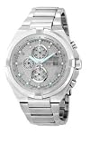 CITIZEN Watch:Men's Eco-Drive Chronograph Light Grey Textured Dial Stainless Steel