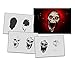 UMR-Design AS-323 Skull Airbrushstencil Step by Step Size M