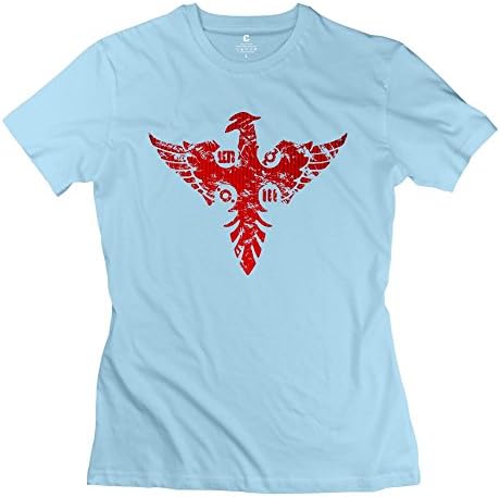 WXTEE Women's 30 Seconds To Mars T-shirt Size L SkyBlue