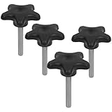 Round Knob with 2" Stud 1/4" x 20 - 4 Pack by Peachtree Woodworking - PW6107