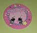 Authentic Japan Sanrio Nakajima Hello Kitty Midnight Ebony Black Swingy Earrings