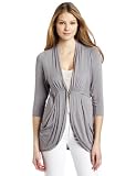 Three Dots Women’s One Button Three-Fourth Sleeve Cardigan