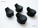 Four Black - Eartips / Earbuds for Plantronics M20 Universal Bluetooth Headset