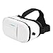 Luxebell 3D VR Glasses Virtual Reality Headset Super2 for 3D Movies and Games Compatible with 4.7-6 Inch Smartphone iPhone 6/6S/6 Plus Samsung (White)