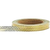 Little B 100403 Decorative Foil Paper Tape, Gold Honeycomb