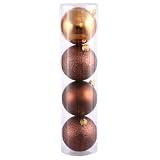 2.75 Mocha 4 Finish Ornament Assorted Box of 20