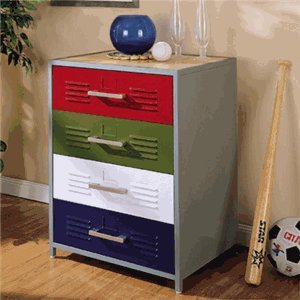 Teen Trends Primary 4-Drawer Dresser