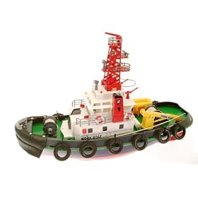 Radio Controlled Sea Port Work Boat Tug Boat With Working Water Gun (shoots 8 Feet!)