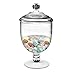 Frexmall Apothecary Jar with Airtight Lid in Premium Acrylic, Cookie Jar, Decorative Weddings Candy Buffet, Elegant Storage Jar, 40.5-Ounce