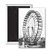 The ferris wheel at the World's Columbian.. - 3x2 inch Fridge Magnet - large magnetic button - Magnet