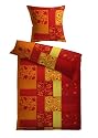 Kinzler B-02844/38 Bettw&auml;sche Ronja / Mikrofaser / 40 x 80 + 135 x 200 cm / Doppelpack / terra