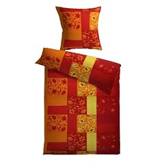 Kinzler B-02844/38 Bettw�sche Ronja / Mikrofaser / 40 x 80 + 135 x 200 cm / Doppelpack / terra