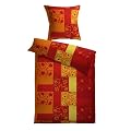 Kinzler B-02844/38 Bettw�sche Ronja / Mikrofaser / 40 x 80 + 135 x 200 cm / Doppelpack / terra