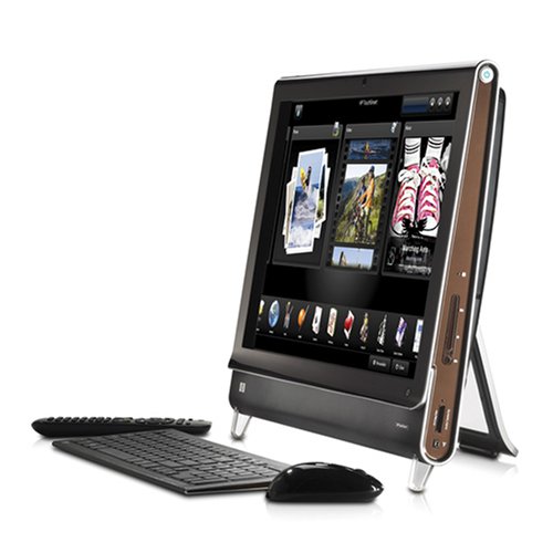 HP TouchSmart IQ816 All-in-One Desktop PC (2.1 GHz Intel Core 2 Duo T8100 Processor, 4 GB RAM, 750 GB Hard Drive, Blu-ray Drive, Vista Premium) Black