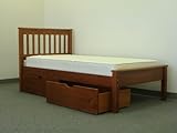 Bed Twin size with Drawers in Expresso