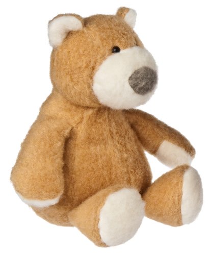 Mary Meyer EarthMates, Fuzz That Wuzz 100% Recycled, Wee Pawzzz Bear, Honey 8"