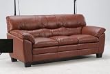 Armen Living Lcpr2Bl Preston Gc268U Loveseat Black Leather Ja11