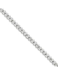 Sterling Silver Diamond Bracelet