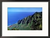 Na Pali Coast, Kauai, Hawaii, USA Framed Photographic Poster Print by Charles Sleicher, 21x17