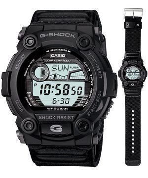Casio G-Shock Black World Time Alarm Digital Sports Watch