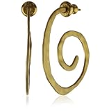 Heather Benjamin Ombak Hammered Spiral Gold-Pl