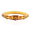 Antique Bangle in 22k Gold and a splash of Enamel