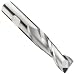 Niagara Cutter S203 High Speed Steel (HSS) Square Nose End Mills, Inch, Weldon Shank, Uncoated (Bright) Finish, Roughing and Finishing Cut, 30 Degree Helix, For Use With All Materials