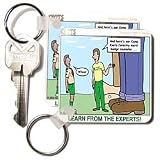 Rich Diesslins Funny KNOTS Scouting Cartoons - Learn from the Experts - Forestry - Key Chains