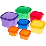 Portion Control Containers Set {7 Piece}: Color Meal Prep Food Storage Containers for Weight Loss with BONUS GUIDE | Leak Proof, Microwave & Dishwasher Safe | Similar to 21 Day Fix by Sweet Concepts