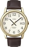 Timex #T2N369 Men's Easy Reader Leather Dress Strap Indiglo Watch