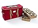 Covermates Keepsakes Adjustable Ornament Storage Bag, Carrying Handles, Padded Protection - Holiday Storage, Red