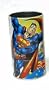 Superman Tin Pencil Cup Holder with Secret Compartment