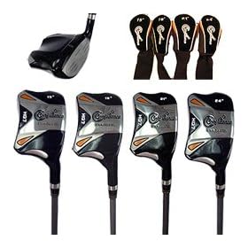 Confidence Golf HQ 7 SQUARE Set of 4 Rescue Hybrid Golf Clubs 15-18-21-24