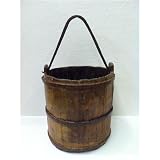Asian Antique Iron Handle Water Bucket