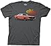 Dukes of Hazzard General Lee Vintage Distressed Charcoal T-shirt (Adult X-Large)