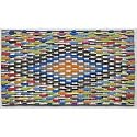 Colorful Handmade Doormat Made from Recycled Flip Flops, 15" x 25"