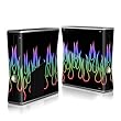 Rainbow Neon Flames Design Protector Skin Decal Sticker for Xbox 360 S Game Console Full Body