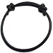 4mm Black Single Leather Cord Adjustable Knotted Bracelet