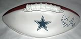 Dez Bryant Autographed Dallas Cowboys Logo Football W/PROOF, Picture of Dez Signing For Us. Oklahoma State Cowboys