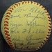 1947 Cleveland Indians Multi Signed Baseball