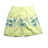 Coconut Pier - Boys Bathing Suit, Yellow, Teal Blue