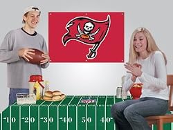 Tampa Bay Buccaneers Game/Tailgate Party Kits Banner & Tablecloth NFL Football Fan Shop Sports Team Merchandise