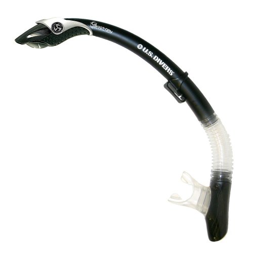 U.S. Divers Paradise Dry Lx Silicone Snorkel (Black)