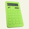 Made By Humans Solar Calculator Made from Corn, Green