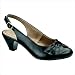 Women's Pretty Pleats Pump in Black Vitello