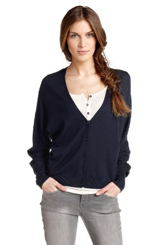 ESPRIT DE CORP Damen Strickjacke B60320, Gr. 38 (M), Blau (403 inky blue) Preisvergleich