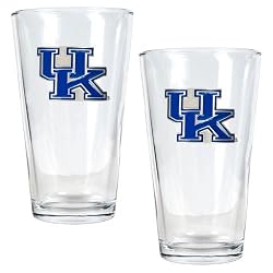 Kentucky Wildcats NCAA 2pc Pint Ale Glass Set by Great American Products