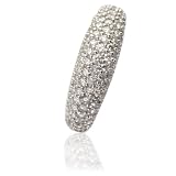 1.50cttw Natural White Round Diamonds (VS-Clarity,FG-Color) Anniversary Ring in 14K White Gold.